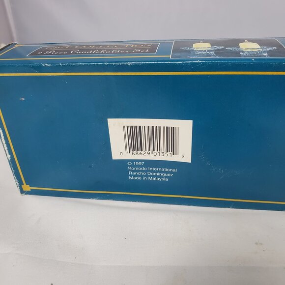 KOMODO INTERNATIONAL CANDLE HOLDERS 2 PIECE SET - Picture 3 of 6